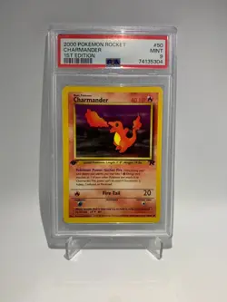 2000 Pokemon Charmander 1st Edition #50/82 Team Rocket PSA 9 Mint Vintage WOTC - Image 1