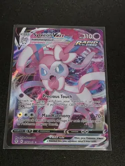 Pokemon Sylveon VMAX Holo Ultra Rare TCG Card Evolving Skies 075/203 - Image 1