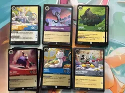 Disney Lorcana Lot 120 Cards - 20 Of Each Color (C, UC, R, SR) FOIL b - Image 1