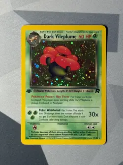Pokemon Cards Dark Vileplume 13/82 1ST EDITION Team Rocket Holo Rare - Image 1