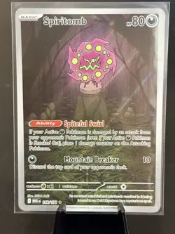 Pokemon TCG Spiritomb 148/132 2025 Mega Evolution Illustration Rare Card - NM - Image 1