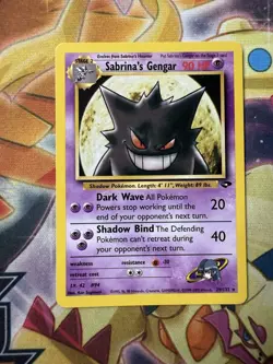 Pokemon TCG Sabrina's Gengar Gym Challenge 29/132 Non-Holo Rare Card NM - Image 1