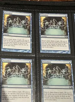 Preordain Magic The Gathering Mtg Set Of Four X4 Cards - Image 1