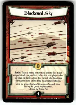 Legend of the Five Rings Four Winds Card Gold Edition - Blackened Sky - Image 1