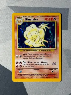 Pokemon Cards Ninetales 12/102 Base Set Rare - Image 1