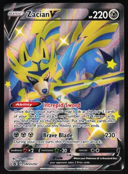 Zacian V (Shiny) - SWSH292 Pokemon SWSH: Sword & Shield Promo Cards Promo NM - Image 1