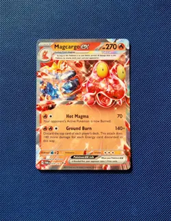 029/167 MAGCARGO EX DOUBLE RARE TWILIGHT MASQUERADE POKEMON CARD - Image 1