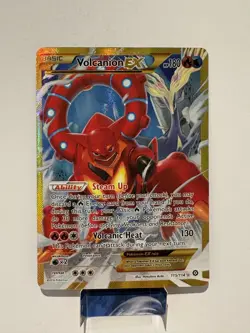 Pokemon TCG Volcanion EX Full Art Secret Rare Card 115/114 Steam Siege Near Mint - Image 1