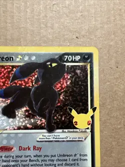 Pokemon TCG Umbreon Gold Star 17/17 Celebrations Card Mint (Charity Auction) - Image 5
