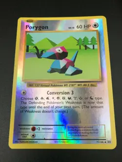 Porygon REVERSE HOLO 71/108 Pokemon XY Evolutions TCG Card NM 2016 - Image 1