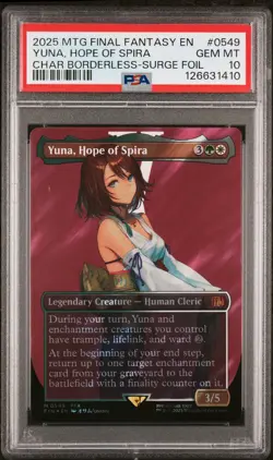 2025 MTG FINAL FANTASY #0549 YUNA, HOPE OF SPIRA PSA 10 - Image 1