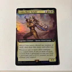 MTG Final Fantasy Celes, Rune Knight Extended Art Foil - Image 1