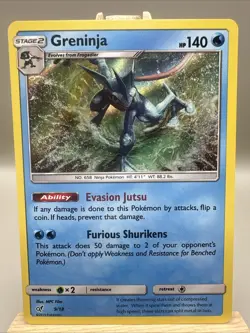 Greninja 9/18 Pokemon TCG Detective Pikachu Holo Rare Near Mint - Image 1