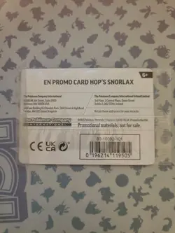 Hop’s Snorlax 117/159 - Promo - GAMESTOP - SEALED - Pokemon Journey Together - Image 2