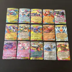 POKEMON TCG PHANTASMAL FLAMES MEGA EVOLUTION LOT OF 15 DOUBLE RARE EX’S NM - Image 1