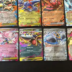 POKEMON TCG PHANTASMAL FLAMES MEGA EVOLUTION LOT OF 15 DOUBLE RARE EX’S NM - Image 4