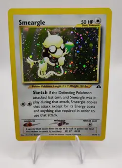 Pokemon Vintage EN Smeargle Neo Discovery Holo Rare 011/075 LP (see description) - Image 1