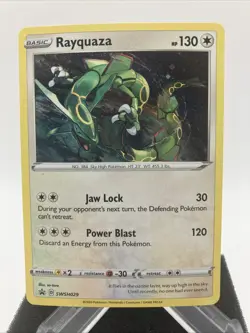 Pokemon Rayquaza SWSH029 Cosmos Holo Black Star Promo - Image 1
