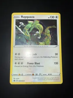 Rayquaza SWSH029 Black Star Promo Cosmos Holo Pokemon NM - Image 1