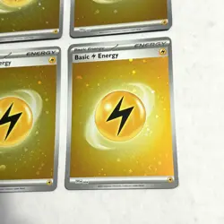 x4 Pokemon TCG Lightning Energy Cosmo Holo Pokemon 151 Energies - Image 3