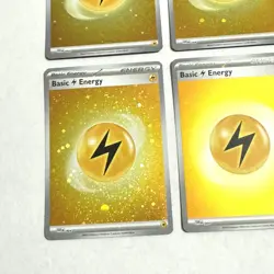 x4 Pokemon TCG Lightning Energy Cosmo Holo Pokemon 151 Energies - Image 4
