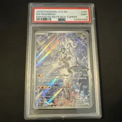 Pokemon TCG 2025 Journey Together N's Reshiram 167/159 Box Topper - Image 1