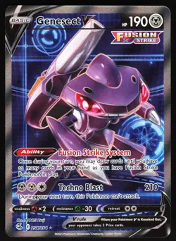 Genesect V (Full Art) 254/264 Pokemon SWSH08: Fusion Strike Ultra Rare NM - Image 1