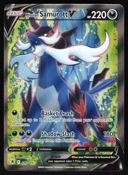 Hisuian Samurott V (Full Art) 176/189 Pokemon SWSH10: Astral Radiance Ultra Rare - Image 1