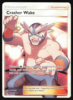 Crasher Wake (Full Art) 129/131 Pokemon SM - Forbidden Light Ultra Rare VLP - Image 1