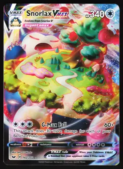 Snorlax VMAX 142/202 Pokemon SWSH01: Sword & Shield Base Set Ultra Rare NM/MINT - Image 1
