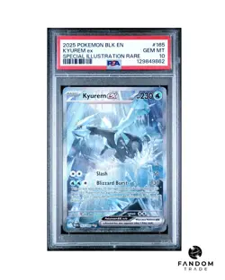 PSA 10 GEM MT Kyurem ex Special Illustration Rare Pokemon Black Bolt #165/086 - Image 1