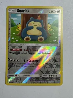 Snorlax 158/214 Pokemon Sun & Moon Unbroken Bonds 2019 Reverse Holo Rare - Image 1