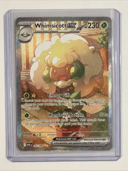 Whimsicott ex #165/086 SIR - Mint/NM - Black Bolt & White Flare Pokemon English - Image 1