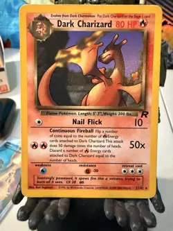 Dark Charizard 21/82 Pokemon Team Rocket Unlimited (Non Holo) - LP - Image 1