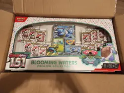 Lot of 6 Pokemon TCG Scarlet & Violet 151 Blooming Waters Premium Collection 6x - Image 1