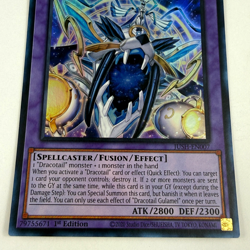 Yugioh! Dracotail Gulamel Super Rare JUSH-EN007 Justice Hunters 1st Edition NM M - Image 3