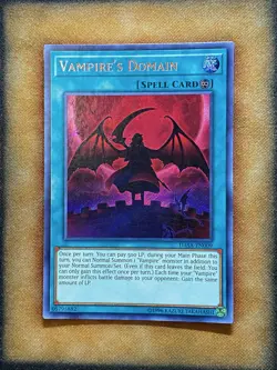Yugioh Vampire’s Domain DASA-EN009 Secret Rare LP - Image 1