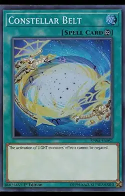 Super Rare Yugioh Constellar Belt SPWA-EN051 1st Edition nm - Image 1