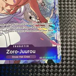 Zoro-Juurou Treasure Rare TR One Piece ST18-004 Emperors in the New World - Image 5