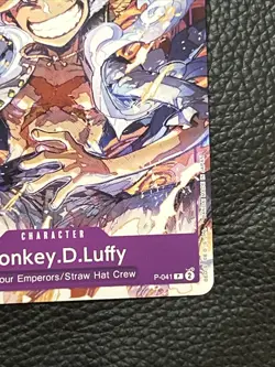 One Piece Monkey.D.Luffy 041 P-041 PR NM English - Image 3
