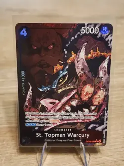 OP13-089 St. Topman Warcury Rare Alt Art One Piece TCG English - Image 1