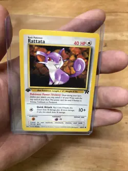 1st Edition Rattata - Team Rocket - #66/82 - Vintage Pokemon Card 2000 WOTC LP - Image 1