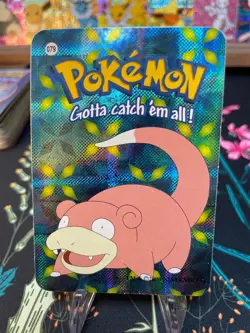 Slowpoke #79 - Vintage Vending Machine Prism Sticker 2000 - Pokemon Card - Image 1
