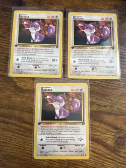 Pokemon TCG Rattata 66/82 Team Rocket 1st Edition Vintage - Image 4
