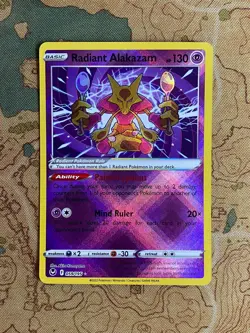 Pokemon Card TCG - Silver Tempest Radiant Rare Set Tsareena Jirachi Alakazam NM - Image 4
