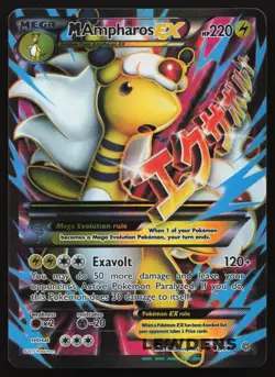 M Ampharos EX - 88/98 - Full Art Ultra Rare - XY Ancient Origins - Pokemon Card - Image 1