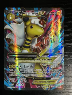 Pokemon Card - M Ampharos EX (Full Art) 88/98 XY-Ancient Origins Ultra Rare Holo - Image 1