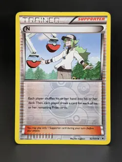 TCG Pokemon N Supporter 92/101 Noble Victories Reverse Holo 2011: LP Ungraded - Image 2
