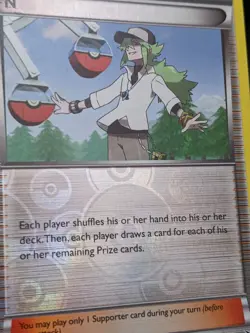 TCG Pokemon N Supporter 92/101 Noble Victories Reverse Holo 2011: LP Ungraded - Image 4