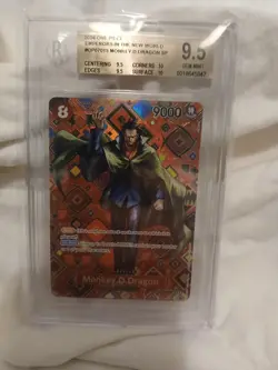 One Piece TCG Monkey D. Dragon OP07-015 SP OP09 Alt Art NM ENGLISH BGS 9.5 - Image 1